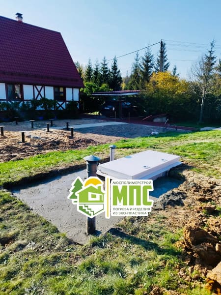 Пластиковый погреб Рузский район Московской области, монтаж погреба с наклонным спуском Русь Агро 2,5х2х2 м, СНТ Кинематографист-3 Пластиковый погреб Рузский район Московской области, монтаж погреба с наклонным спуском Русь Агро 2,5х2х2 м, СНТ Кинематографист-3